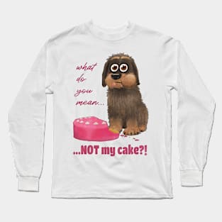 Dog with cake Long Sleeve T-Shirt